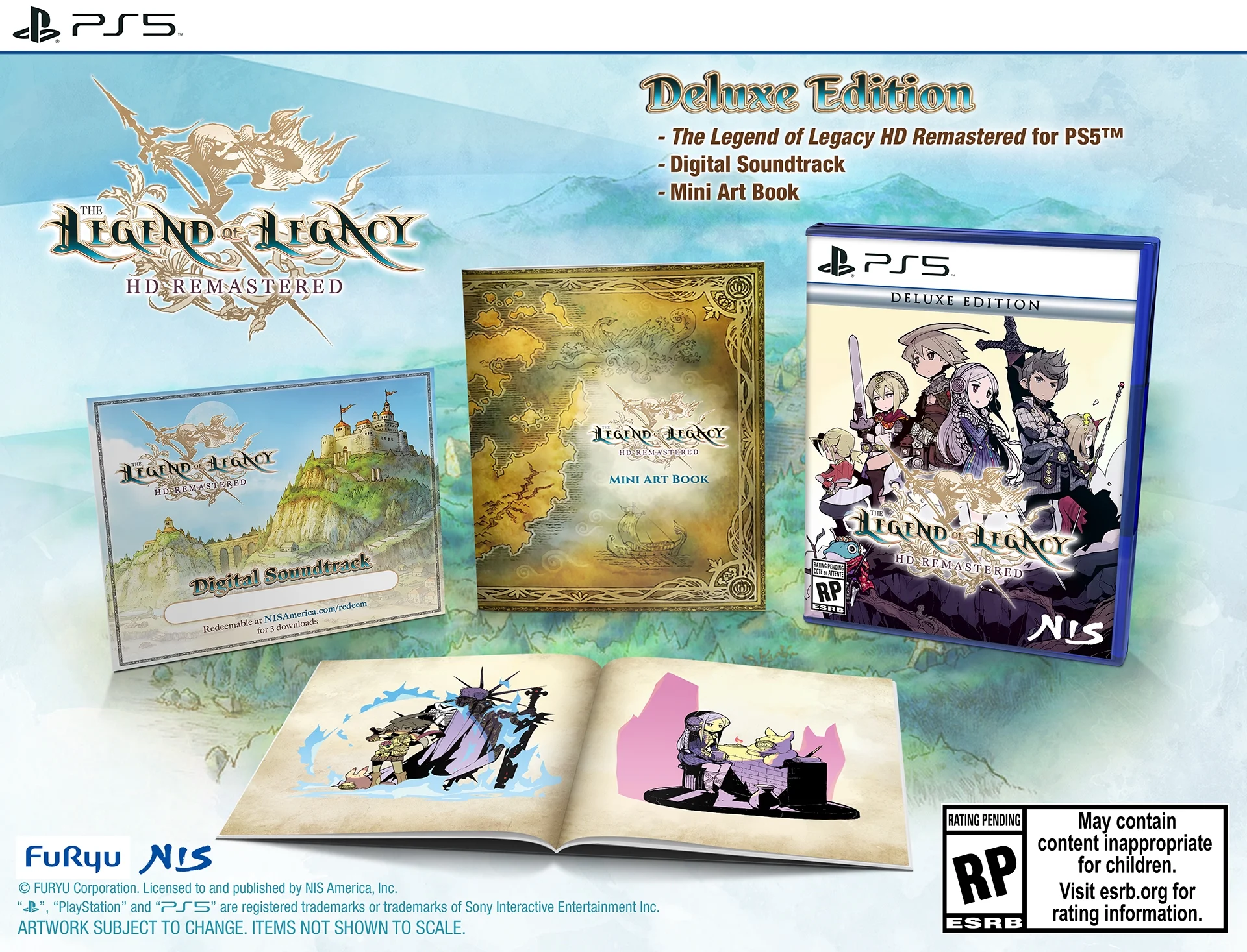 The Legend of Legacy HD Remastered - Deluxe Edition, PlayStation 5