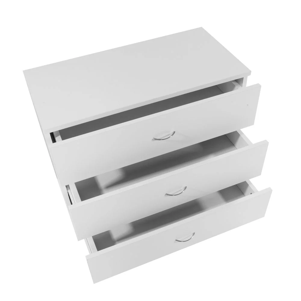 BMTBUY Modern Simple 3-Drawer Dresser White