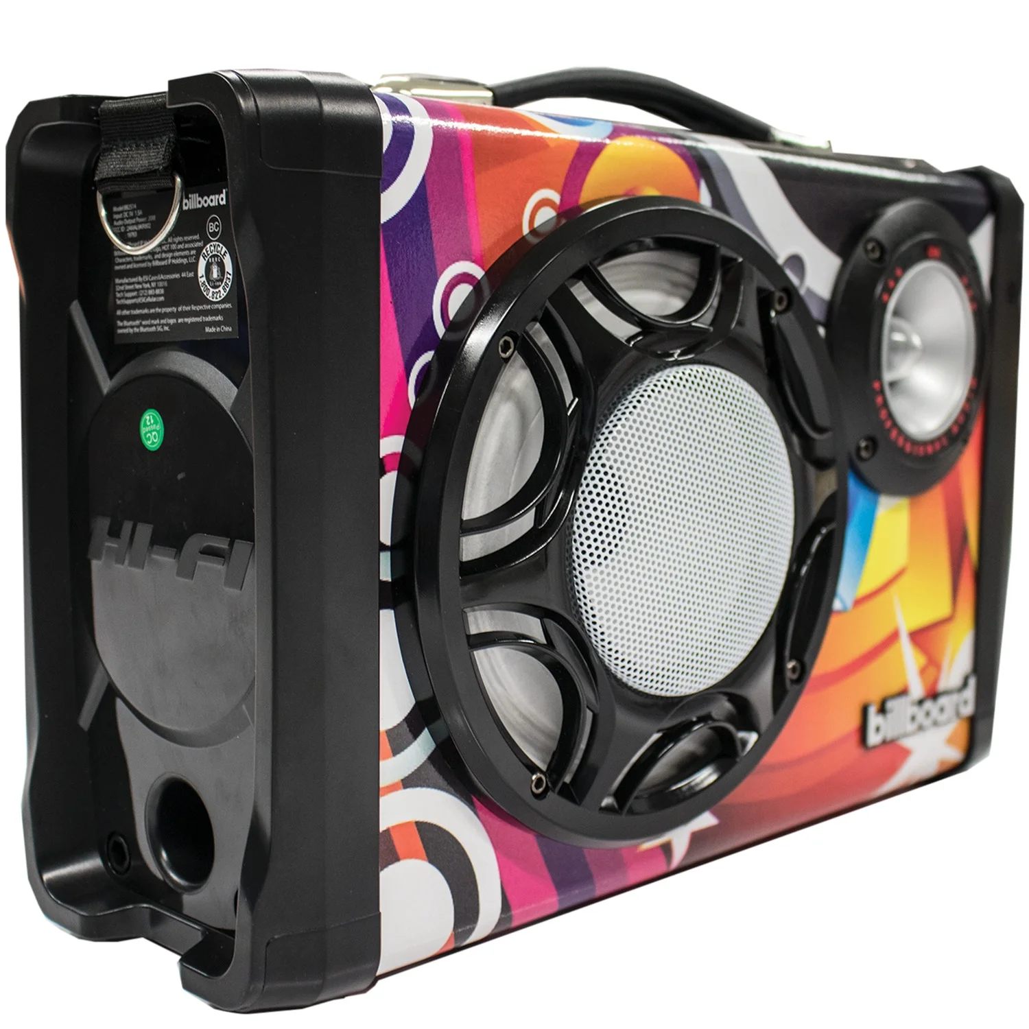 billboard Portable Bluetooth Speaker, Multi-color, BB2514