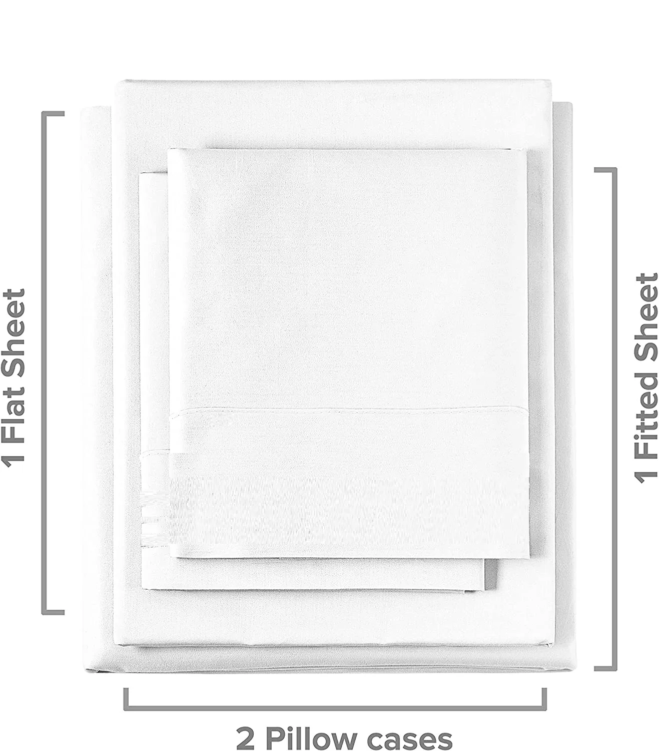 Dee's Collection Luxury Egyptian Cotton Short King Sheet Set - 1000 TC Sateen Weave, Deep Pocket, Blush (4 Pc)