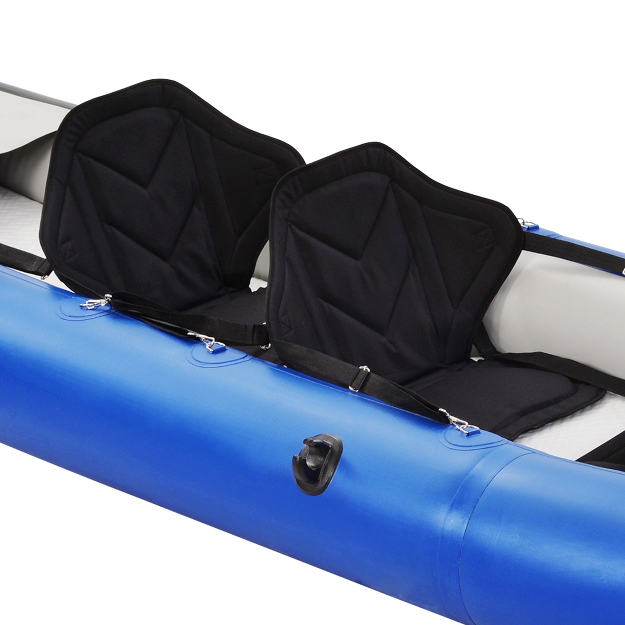 CoSoTower Inflatable Kayak Set with Paddle & Air Pump, Portable Recreational Touring Kayak Foldable Fishing Touring Kayaks, Tandem 2 Person Kayak