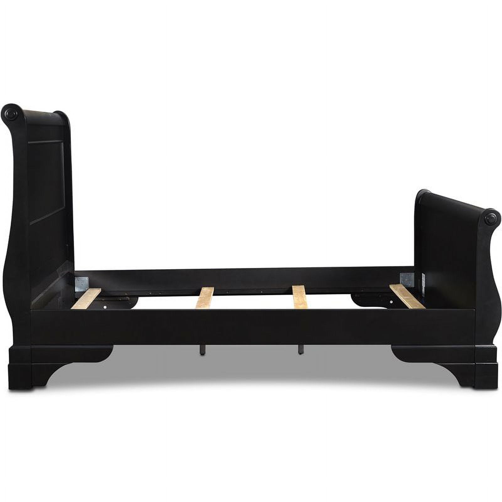 New Classic Furniture Belle Rose 5/0 Solid Wood Queen Bed in Black Cherry