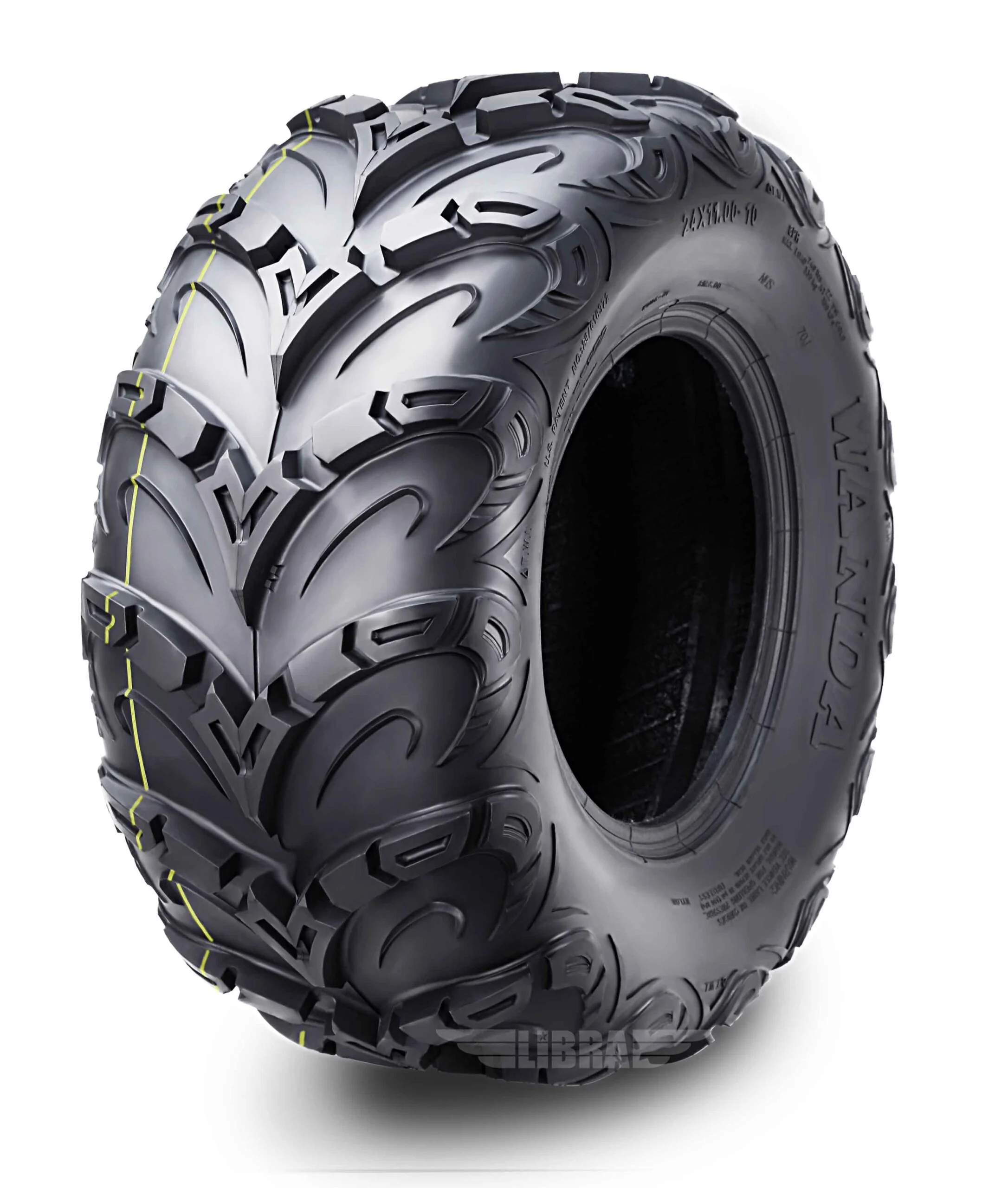 WANDA Premium 8 Ply ATV / UTV Tires 24x11-10 24x11x10 Mud Sling, Set 2