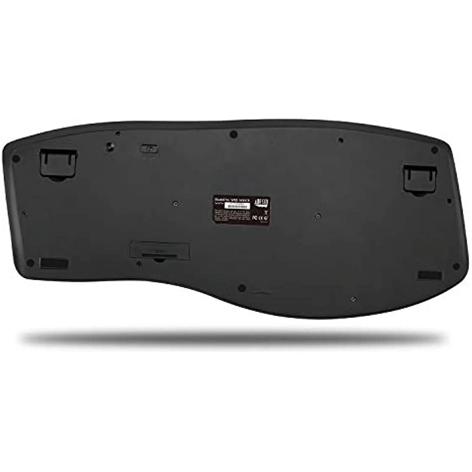 Adesso Truform Media 1600 (WKB-1600CB) 2.4GHz RF Wireless Ergonomic Keyboard and Optical Mouse , Multi-Media Keys and Adjustable DPI Mouse 5 Million Keystrokes Black