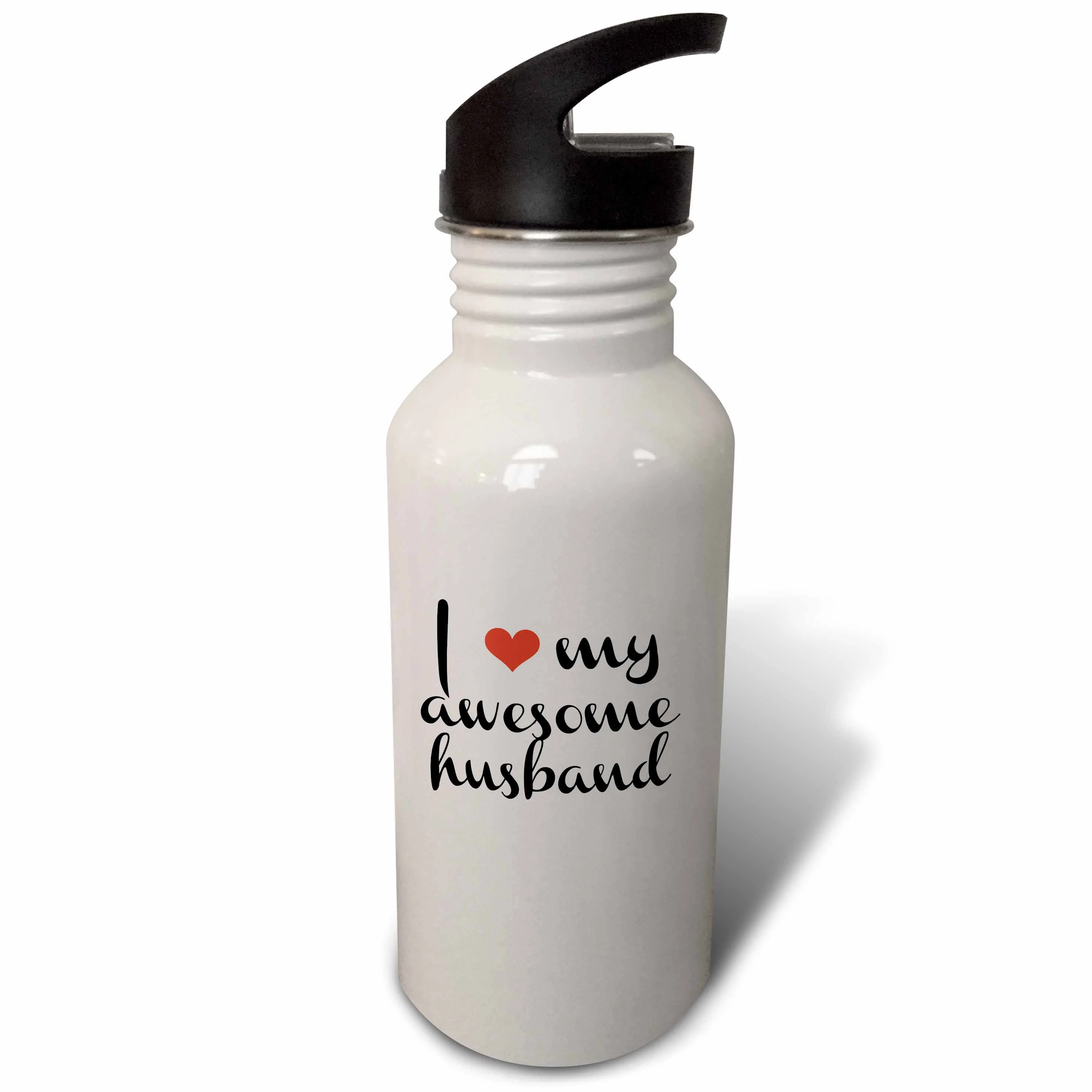 I love my awesome husband 21 oz Sports Water Bottle wb-202782-1