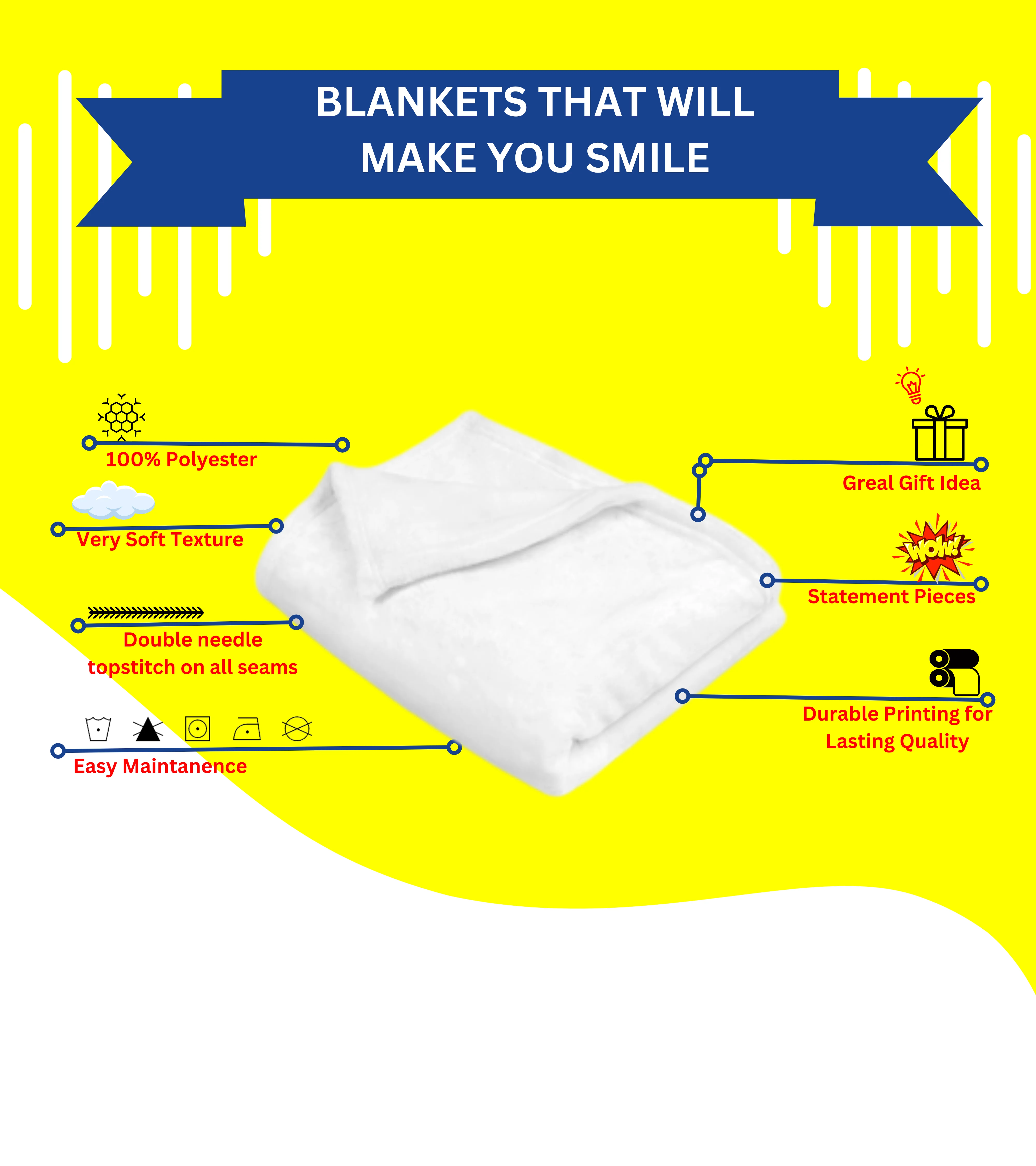 Dalmatian Custom Photo Blanket Personalized Dog Gift 30x40 50x60 60x80