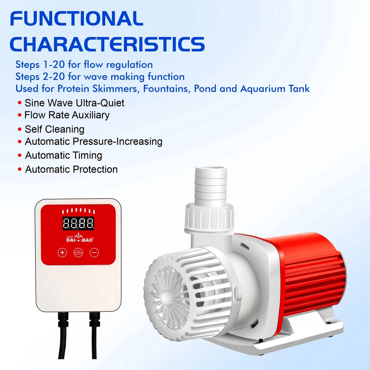 Aqua Dream 24v Dc Eco Marine Aquarium Wave Water Pump 530 GPH