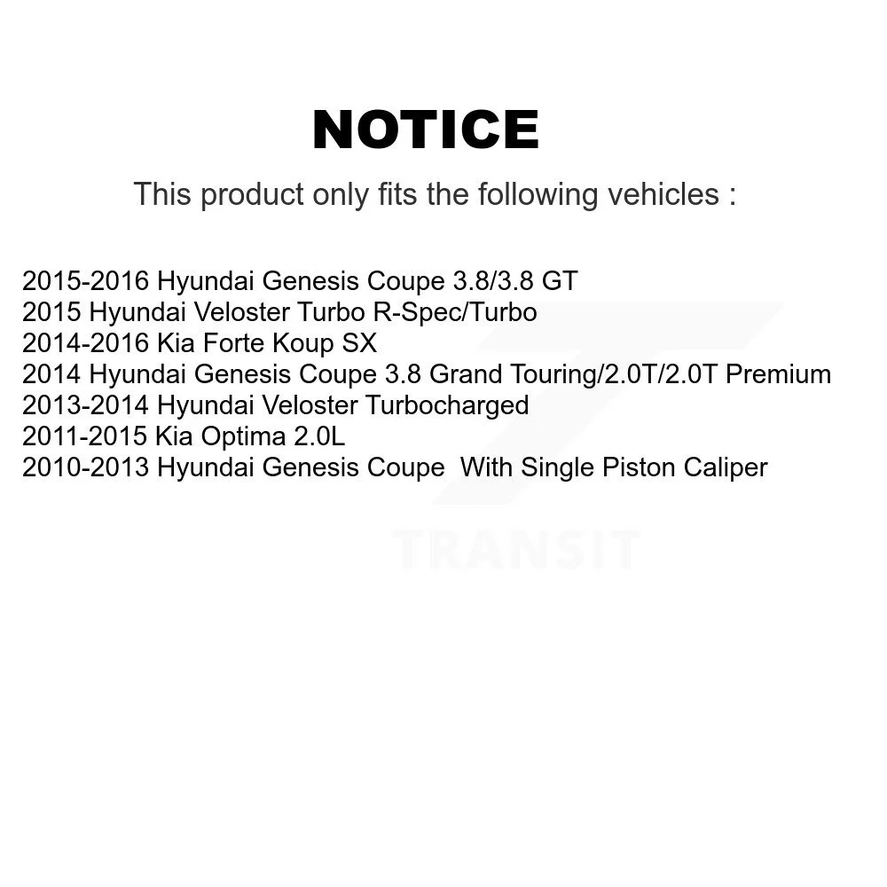 Front Semi-Metallic Disc Brake Pads PPF-D1413 For Kia Optima Hyundai Veloster Genesis Coupe Forte Koup