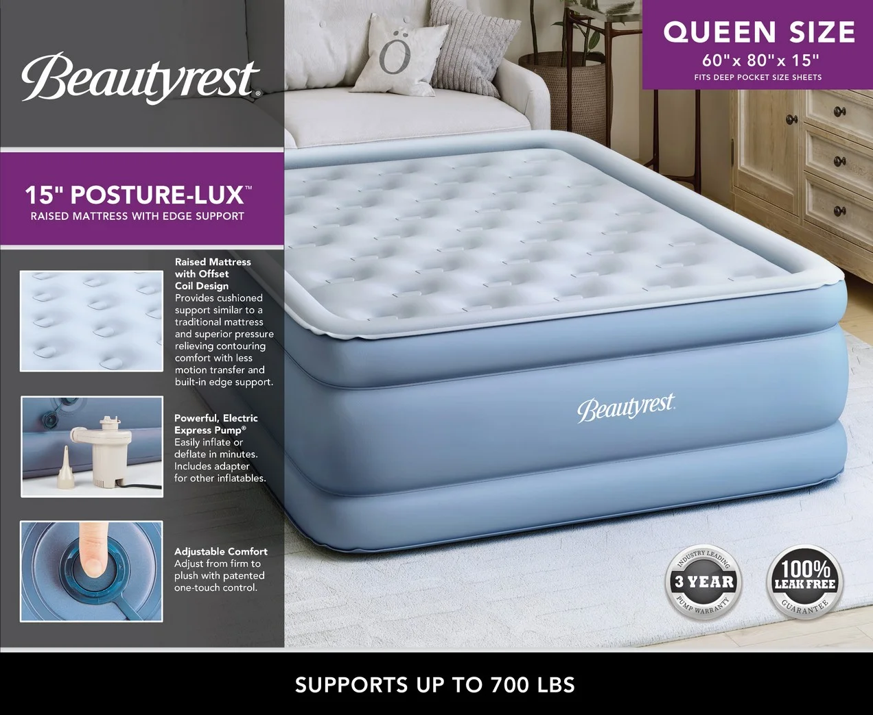 Beautyrest Posture Lux 15