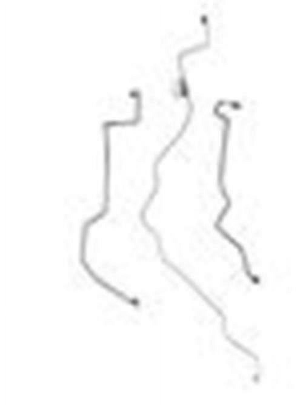 90-96 Ford F-150 Reg Cab / Long Bed Complete Brake Line Kit; Stainless-CBK0193SS