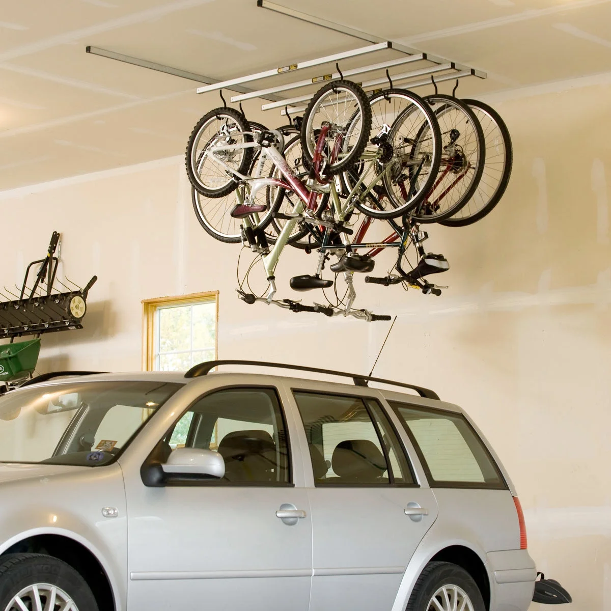 Saris Cycle Glide Ceiling Bike Rack, 11 in x 2 in, 2.2 lb, 4 Bike Capacity