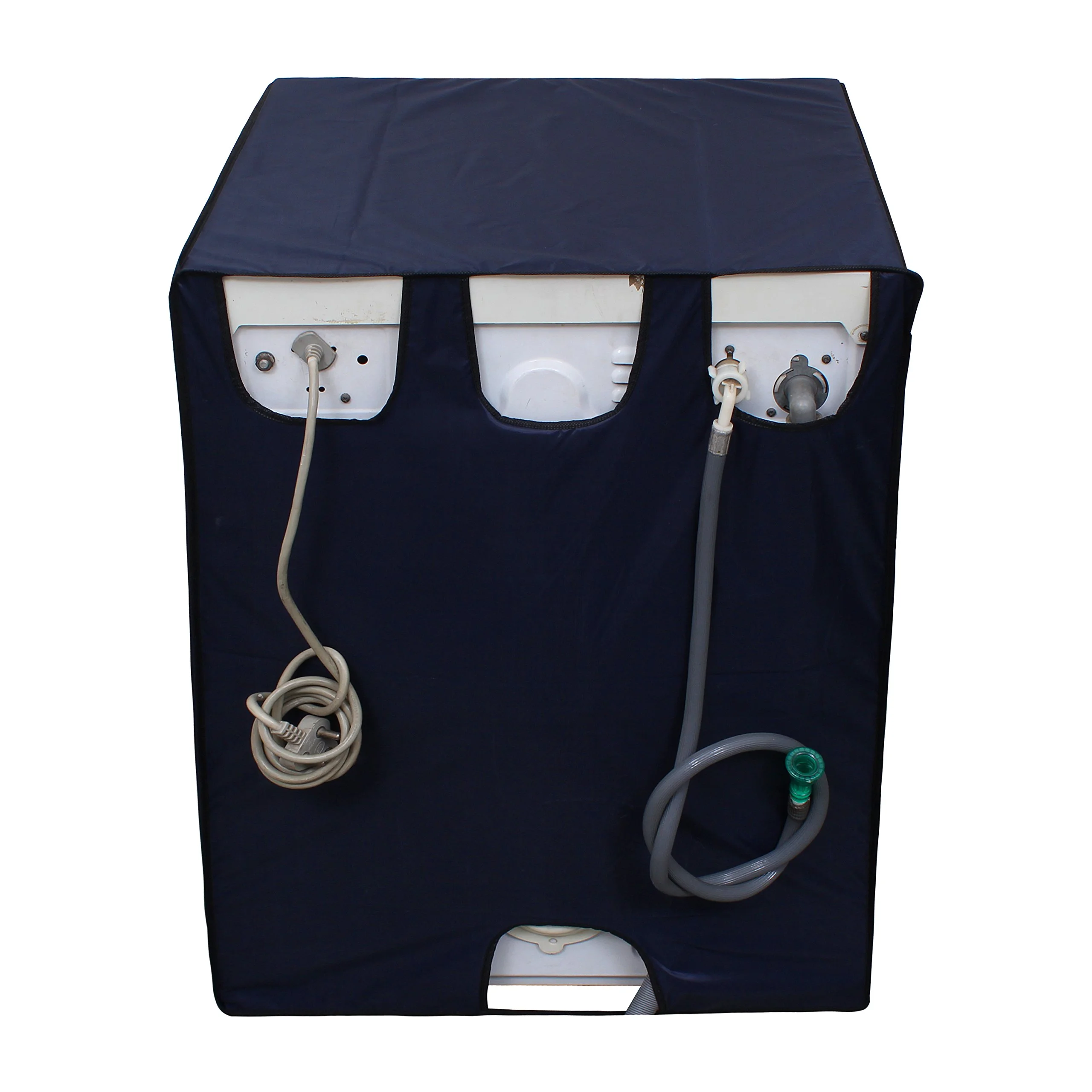 Lithara Waterproof Front Load Washing Machine Cover 7 Kg, 7.2 Kg, 7.5 Kg, 8 Kg (Navy Blue)