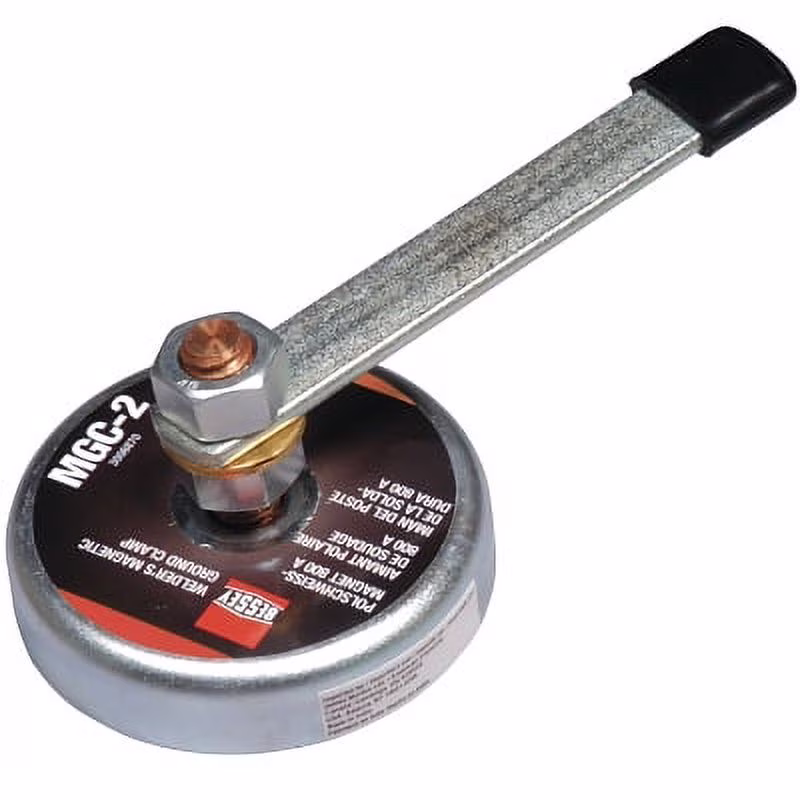 MGC Magnetic Ground Clamp, 250 A, 3-1/2 in dia, Steel/Copper | Bundle of 2 Each