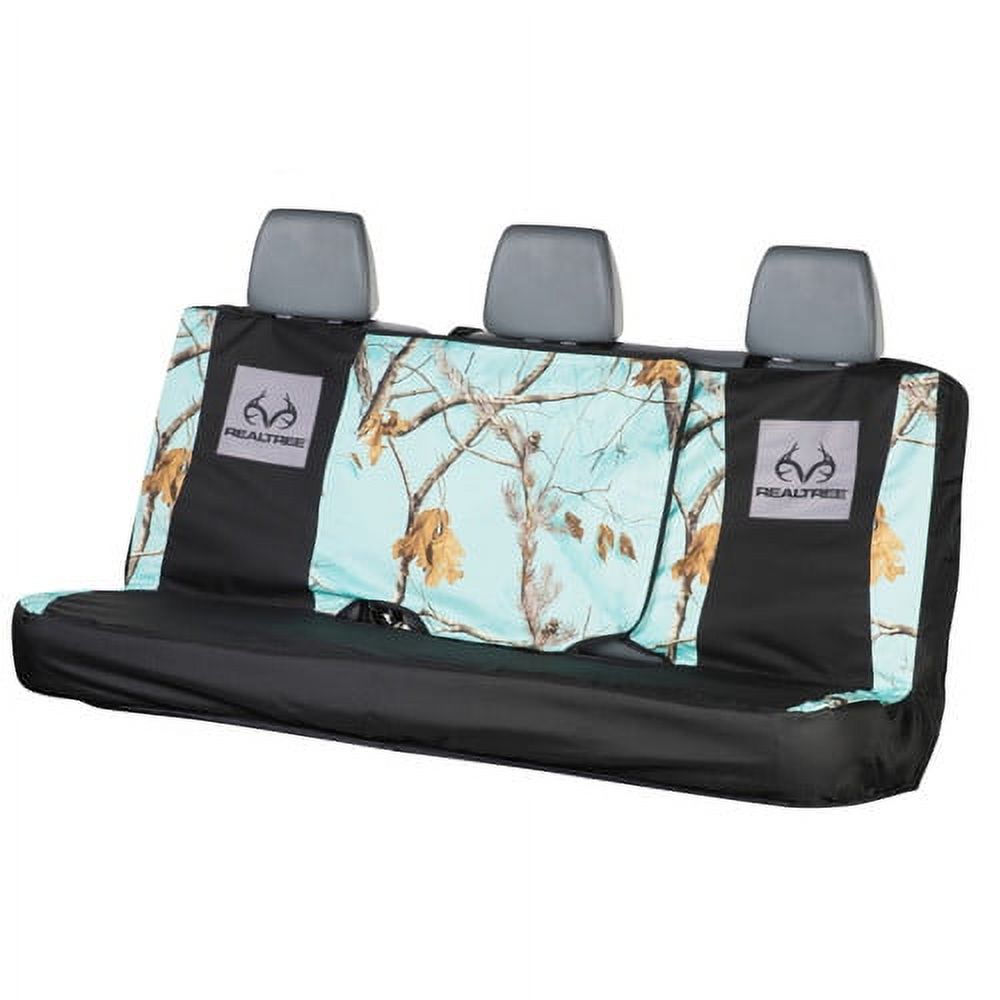 Realtree Mint Camo Universal Full Size Waterproof Bench Seat Cover For Trucks, SUVs and Cars