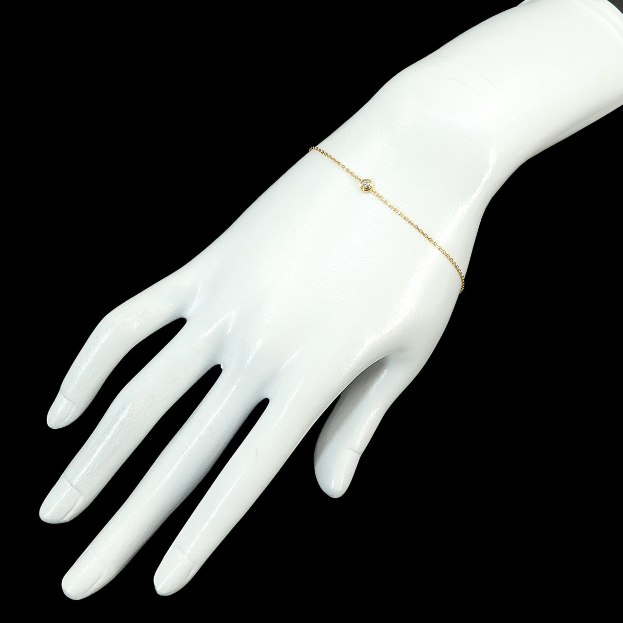 Pre-Owned Cartier Damour Bracelet XS 18.5cm Diamond K18 YG 750 Diamant Leger d Amour (Good)