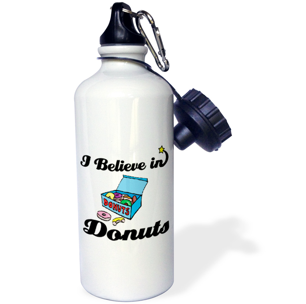 I Believe In Donuts 21 oz Sports Water Bottle wb-105117-1