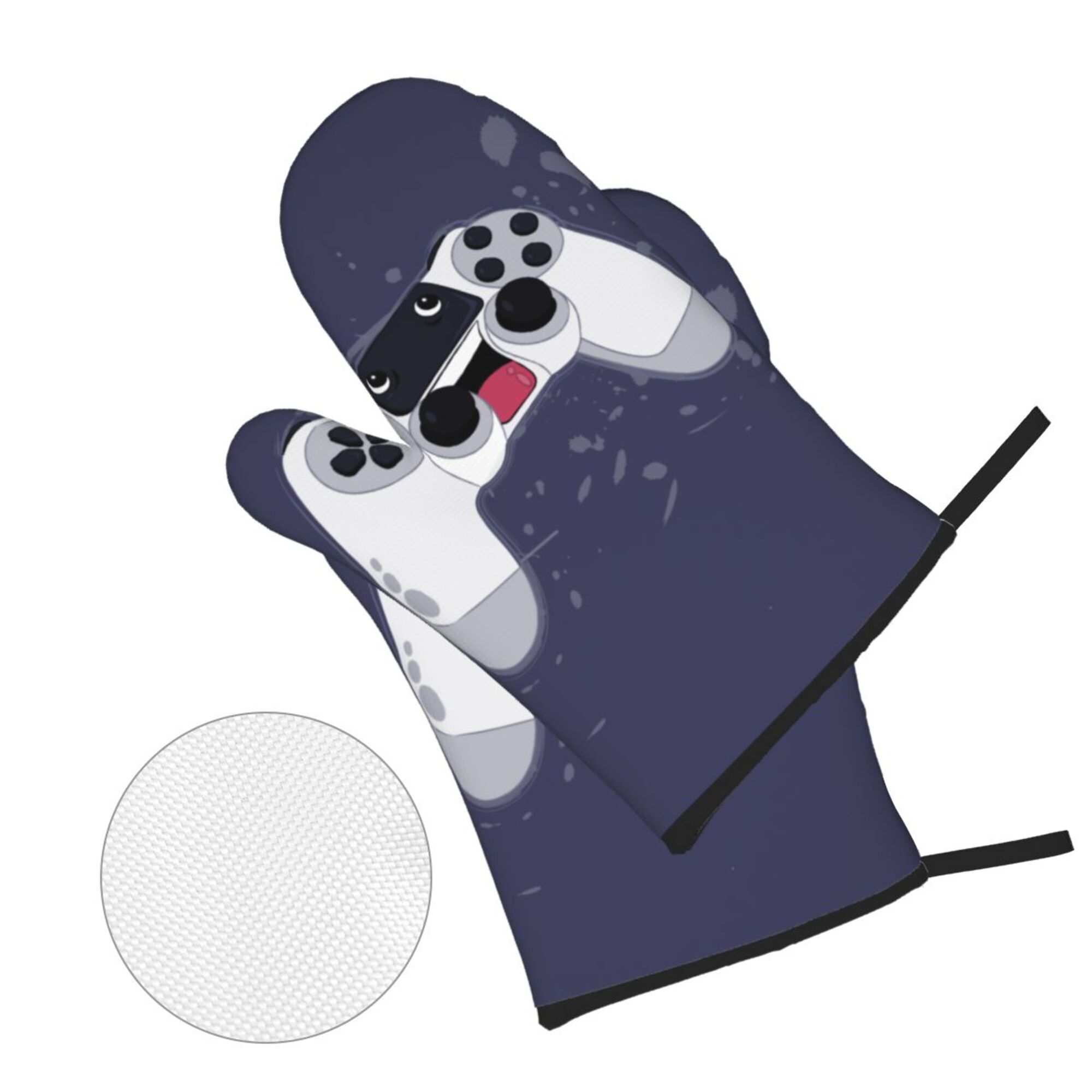 ZICANCN Oven Mitts and Pot Holders Sets,Game Controller Baking Sets Kitchen Heat Resistant 4 Pieces