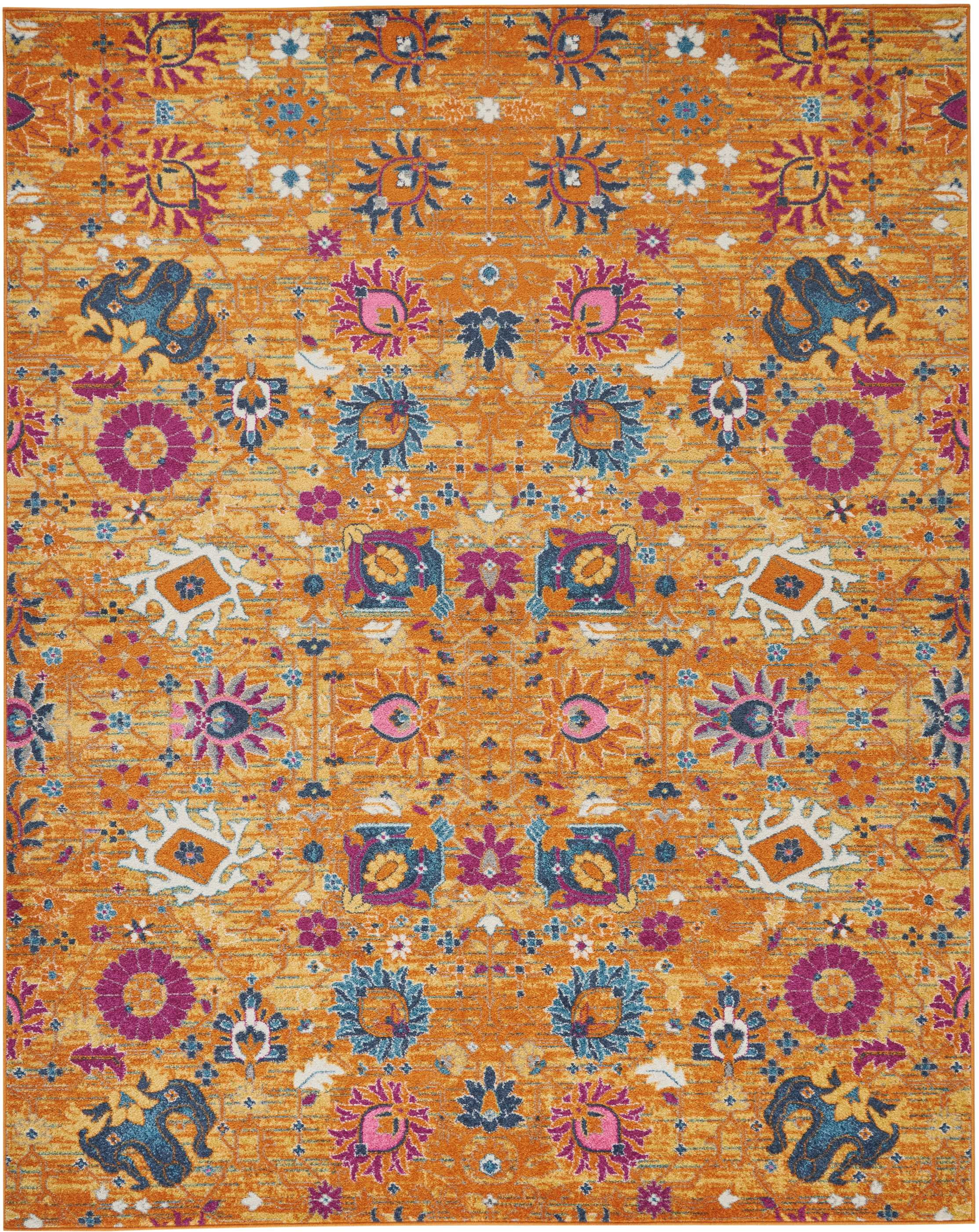 Nourison Passion Floral Sunburst 8' x 10' Area Rug, (8x10)