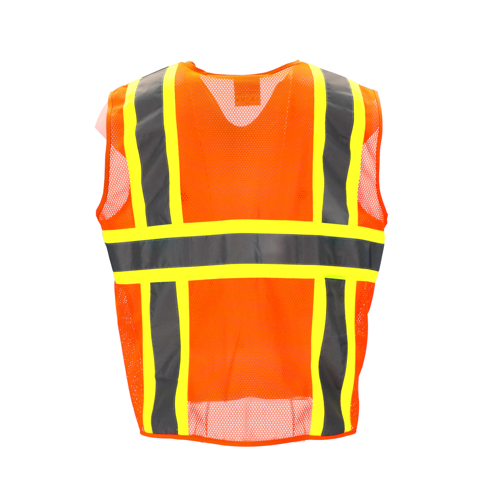 RefrigiWear High Visibility Hi Vis ANSI Type R, Class 2 Safety Orange Work Vest, 5X-Large