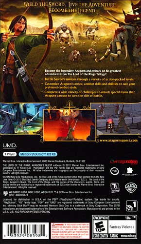 WB The Lord of the Rings: Aragorn's Quest