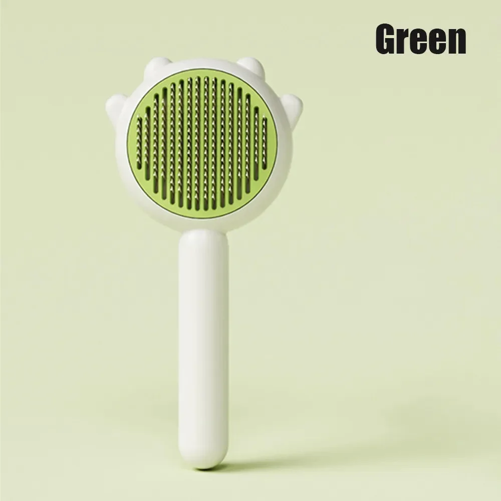 1/2Pcs Pet Hair Removal Brush Grooming Comb Self Cleaning Dog Slicker Brush with Massage Teeth Dogs Cats Pet Grooming Supplies