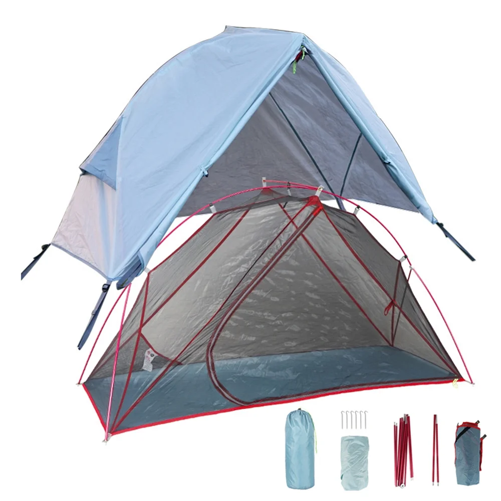 TOMSHOO 1 Person Camping Tent for Cot Lightweight Water-resistant Tent for Camping Backpacking Traveling