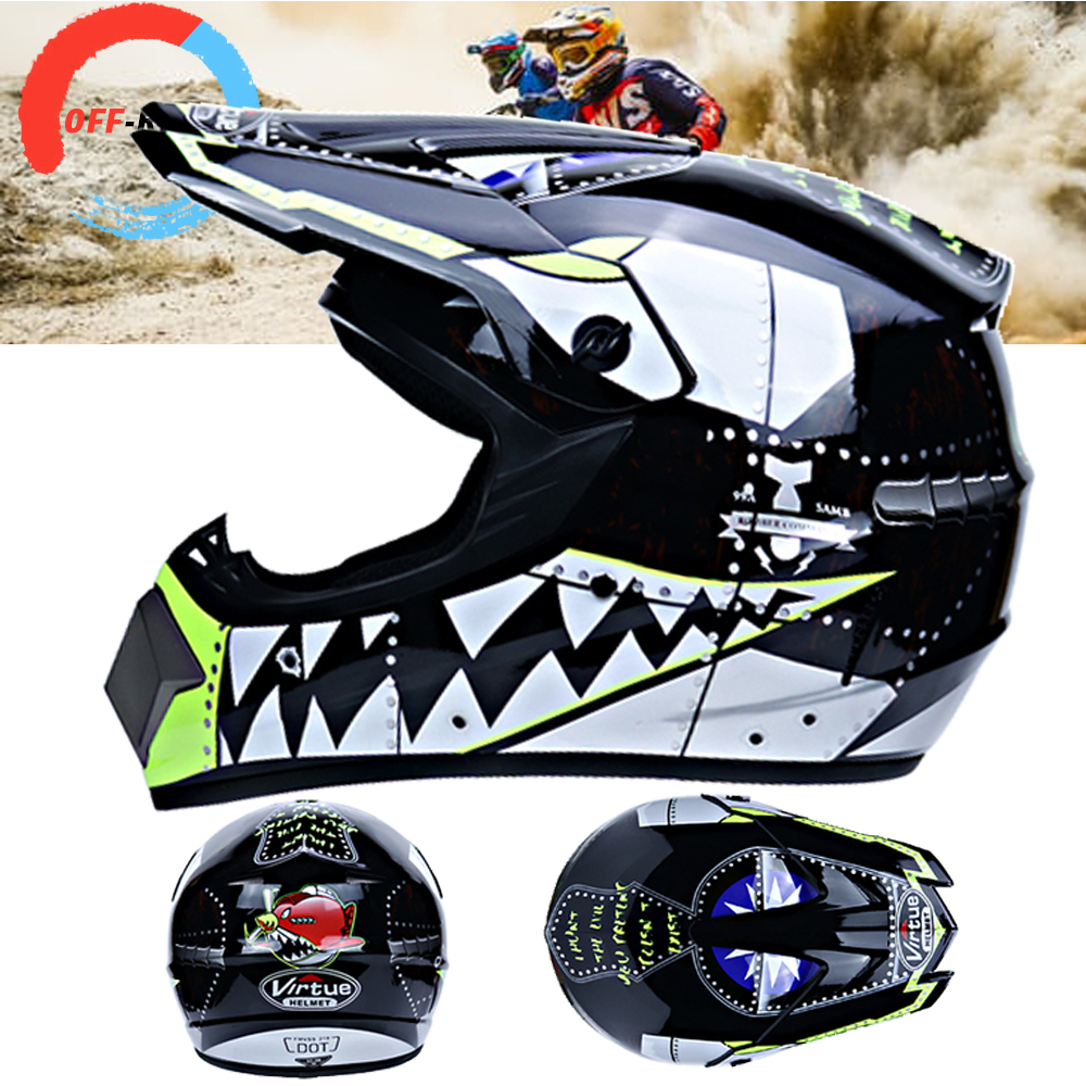 Motocross Helmet,Outdoor adult Full Face MTB Helmet Set Motorcycle Crash Helmet for Downhill Off-Road Dirt Bike Motorbike