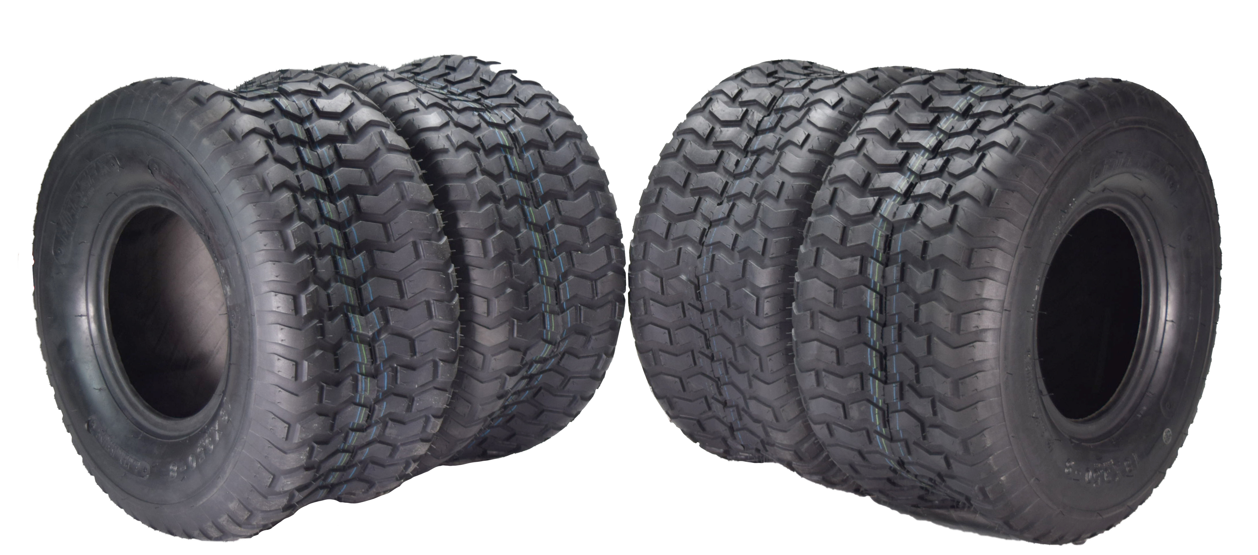 MASSFX 18x9.5-8 Golf Cart, ATV, Lawn Mower, Lawn & Garden Tire 4 Ply with 5mm Tread Depth 18x9.5x8 (4 Pack)