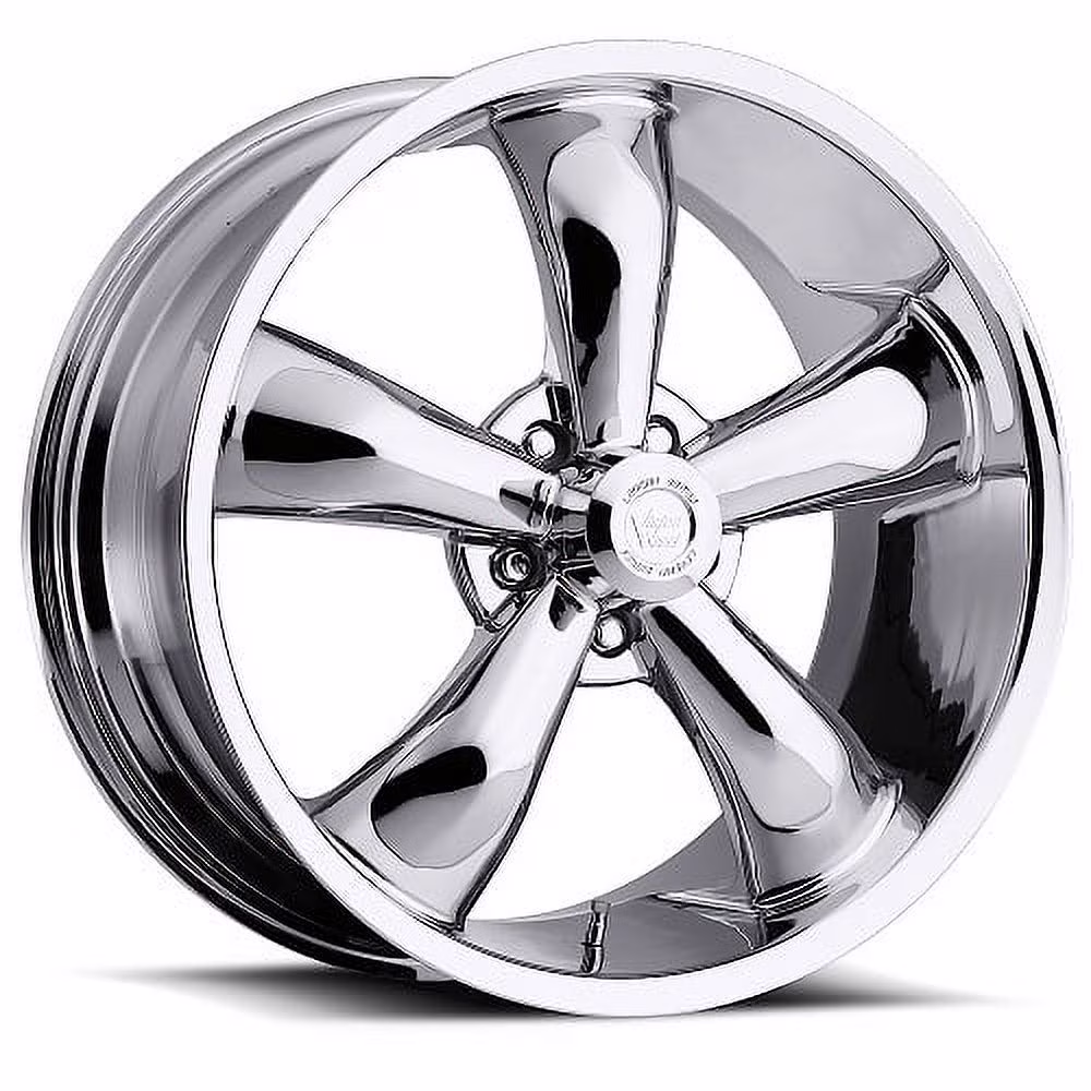 20x8.5 American Muscle 142 Legend 5 Chrome Wheel 5x4.75 (-6mm)