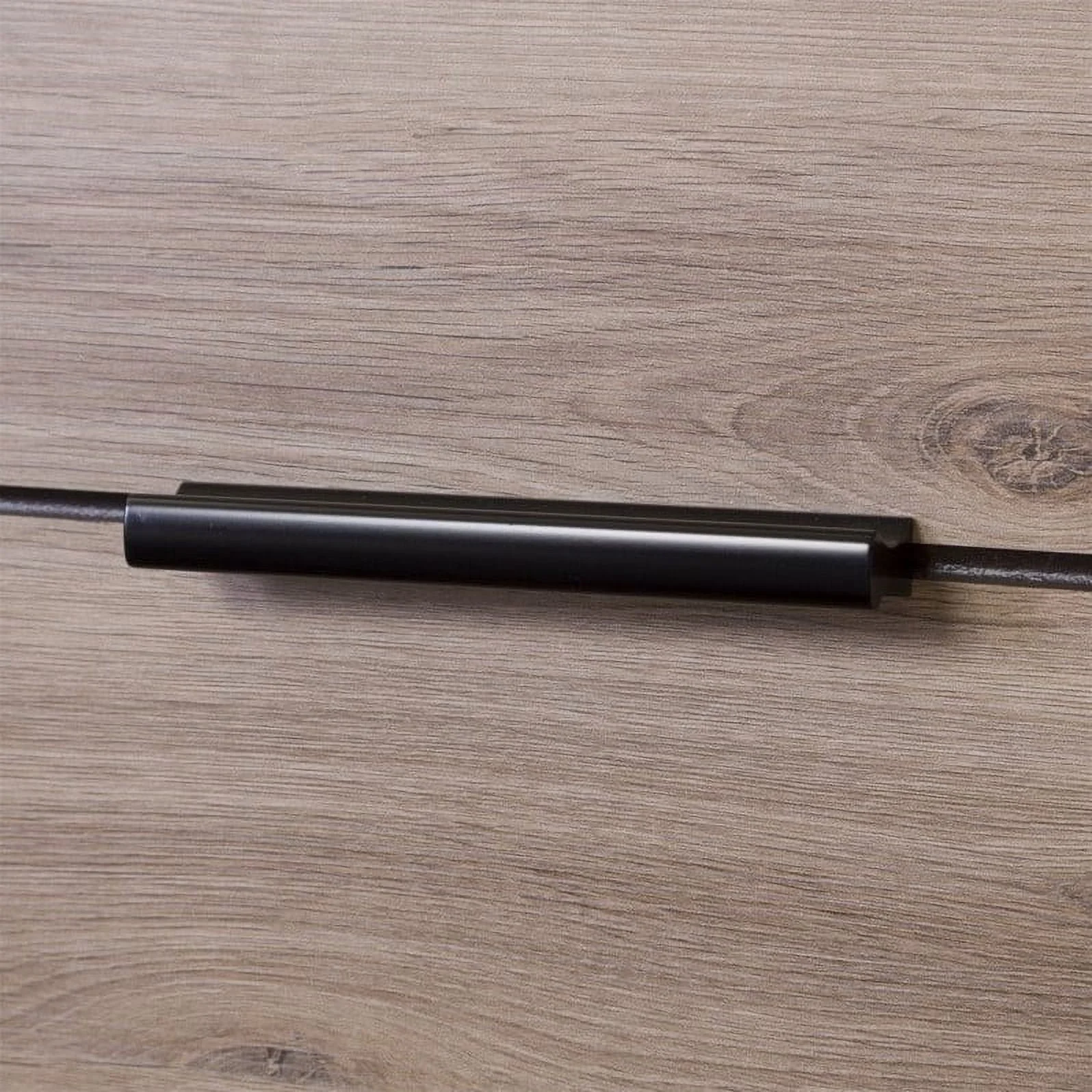 Pemberly Row Modern 2 Drawer Nightstand in Rustic Oak