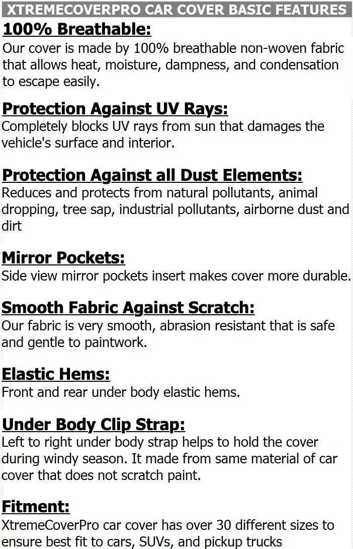 Car Cover fits 2009 2010 2011 2012 2013 2014 Subaru Impreza WRX STI w/ STI spoiler XCP XtremeCoverPro Pro Series Gray