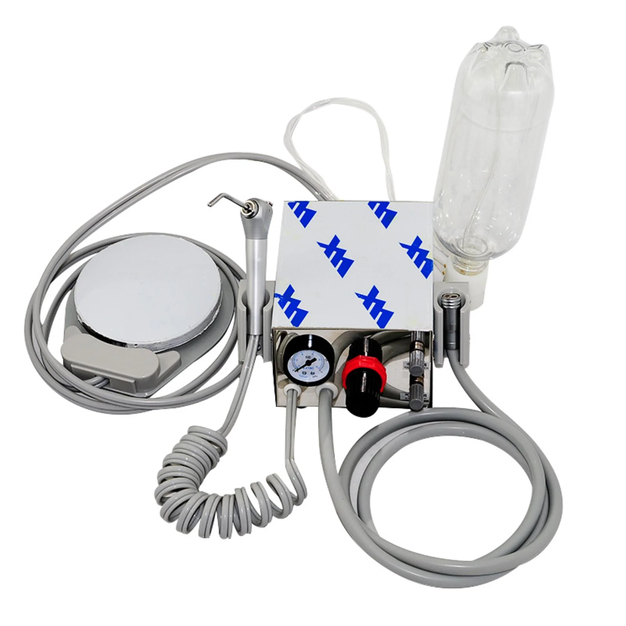 Efficient Portable Dental Turbine Unit with Handpiece, Water Bottle & 3-Way Air Turbine for Optimal Performance