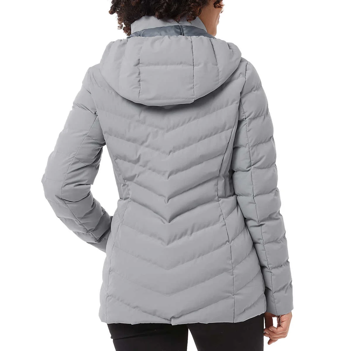 32 DEGREES Women's Full Zip Water Resistant Power Tech Jacket with Fixed Hood