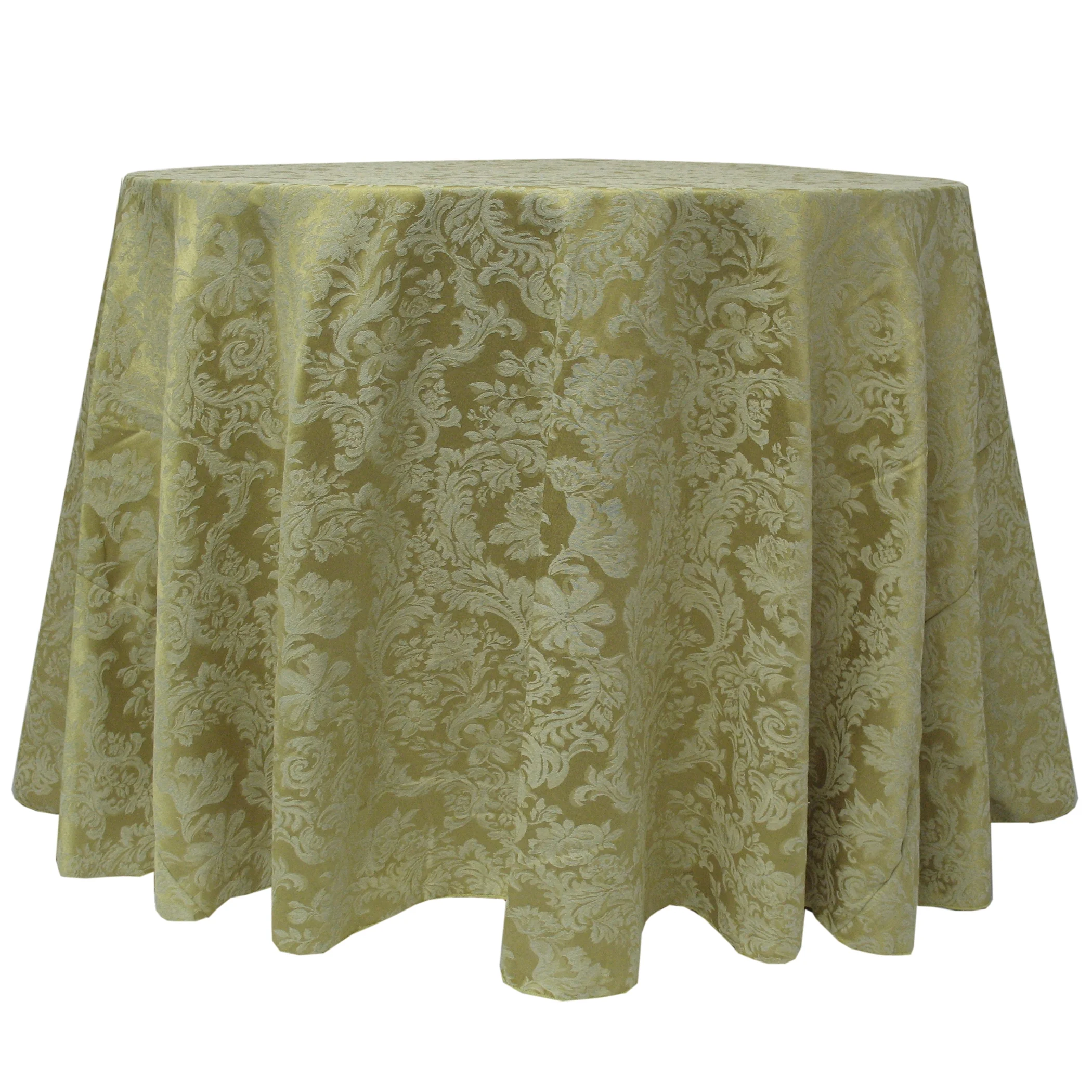 Ultimate Textile Miranda 90-Inch Round Damask Tablecloth Sage Green