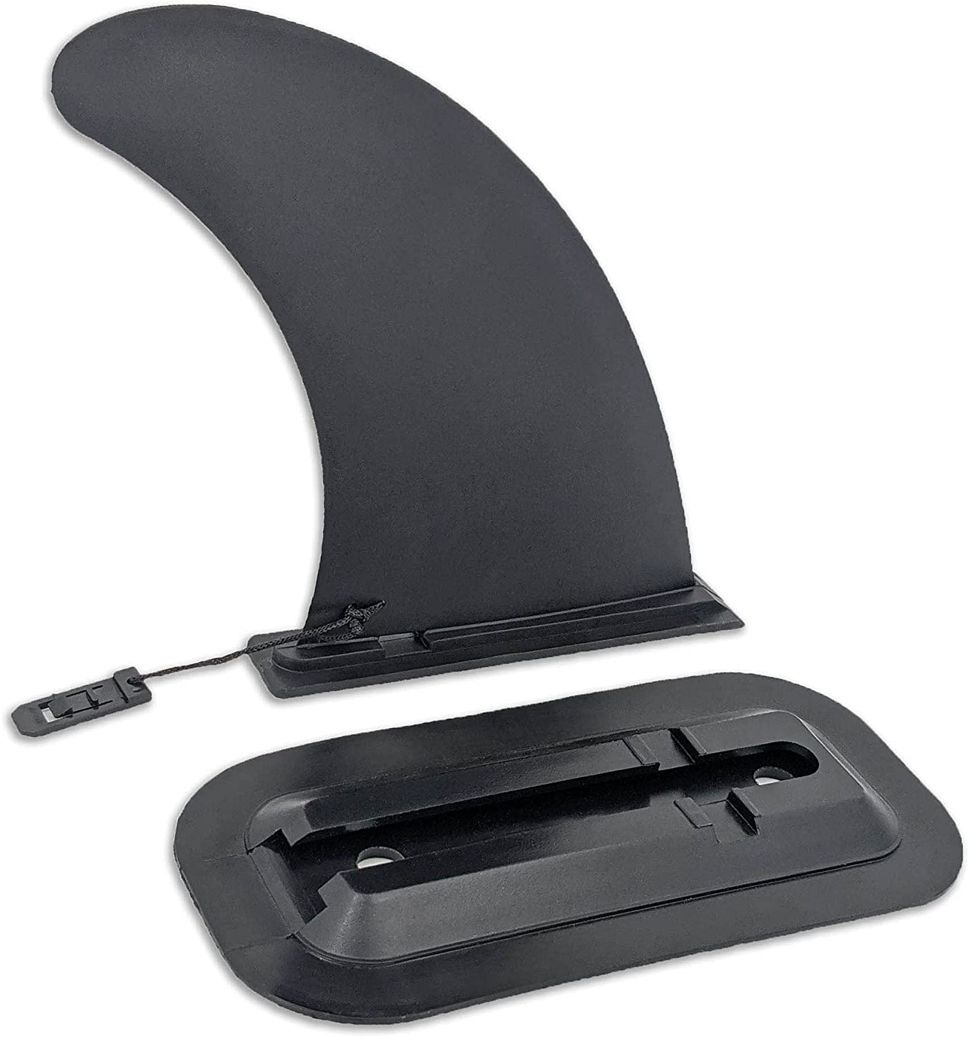 Arya Life Surf SUP Fin 9 inch Center Fin Surfboard-fins with Detachable Fin Dock Surfing Fins for Long Board Paddle Board Surfboard Tail Rudder Kayak Fin