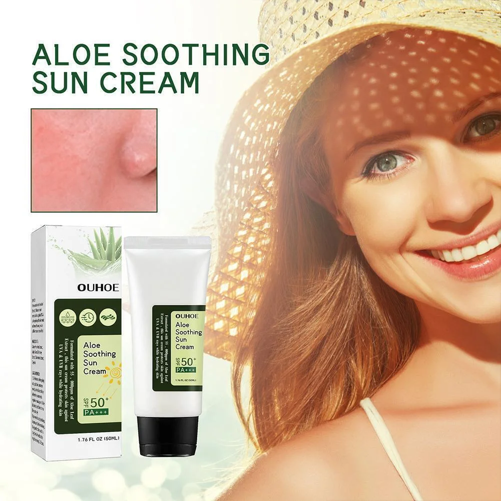 2pcs Aloe Soothing Sun Cream SPF50+ PA+++ 50ml