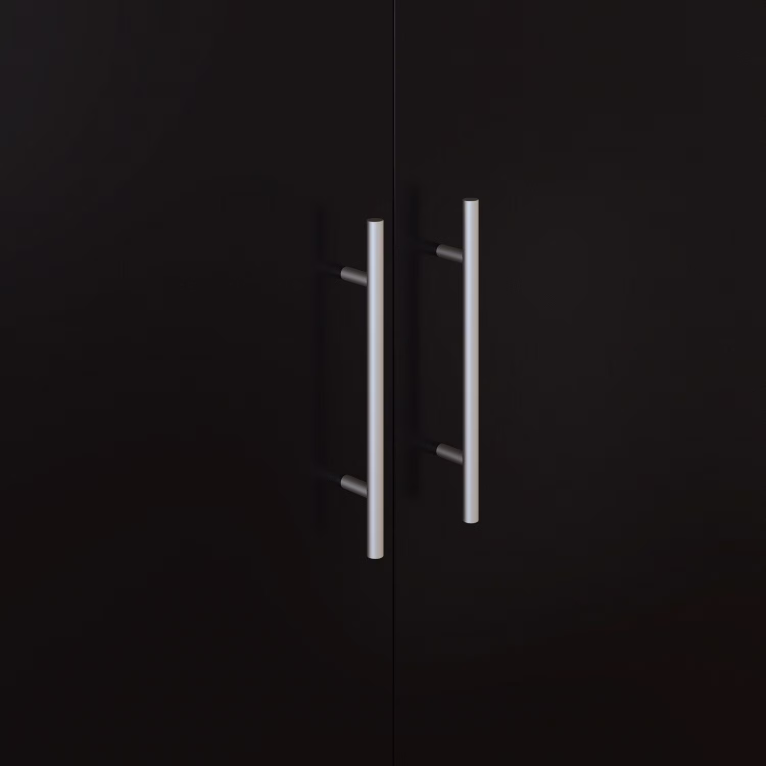 FUFU&GAGA South Shore 2Door Wardrobe Armoire with Storage Drawer and hanging rod Black