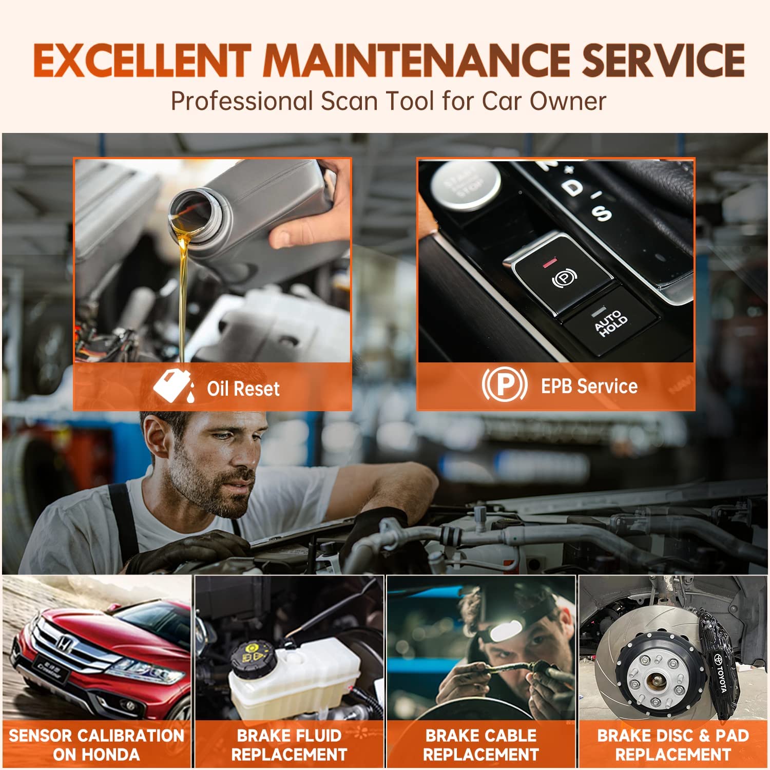 2022 New Version Foxwell Elite Full Systems Automotive OBD2 Scanner Oil Reset / EPB Reset / SAS Calibration/ABS Bleeding/Throttle Matching Code Reader Diagnostic Scan Tool Lifetime Free Update