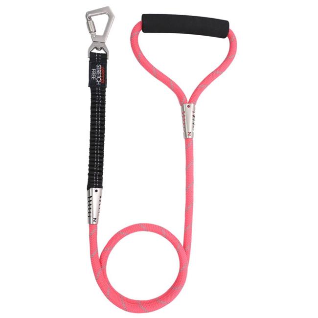 Flexo-Tour Shock Aborbing & 3M Reflective Dog Leash, Pink - One Size