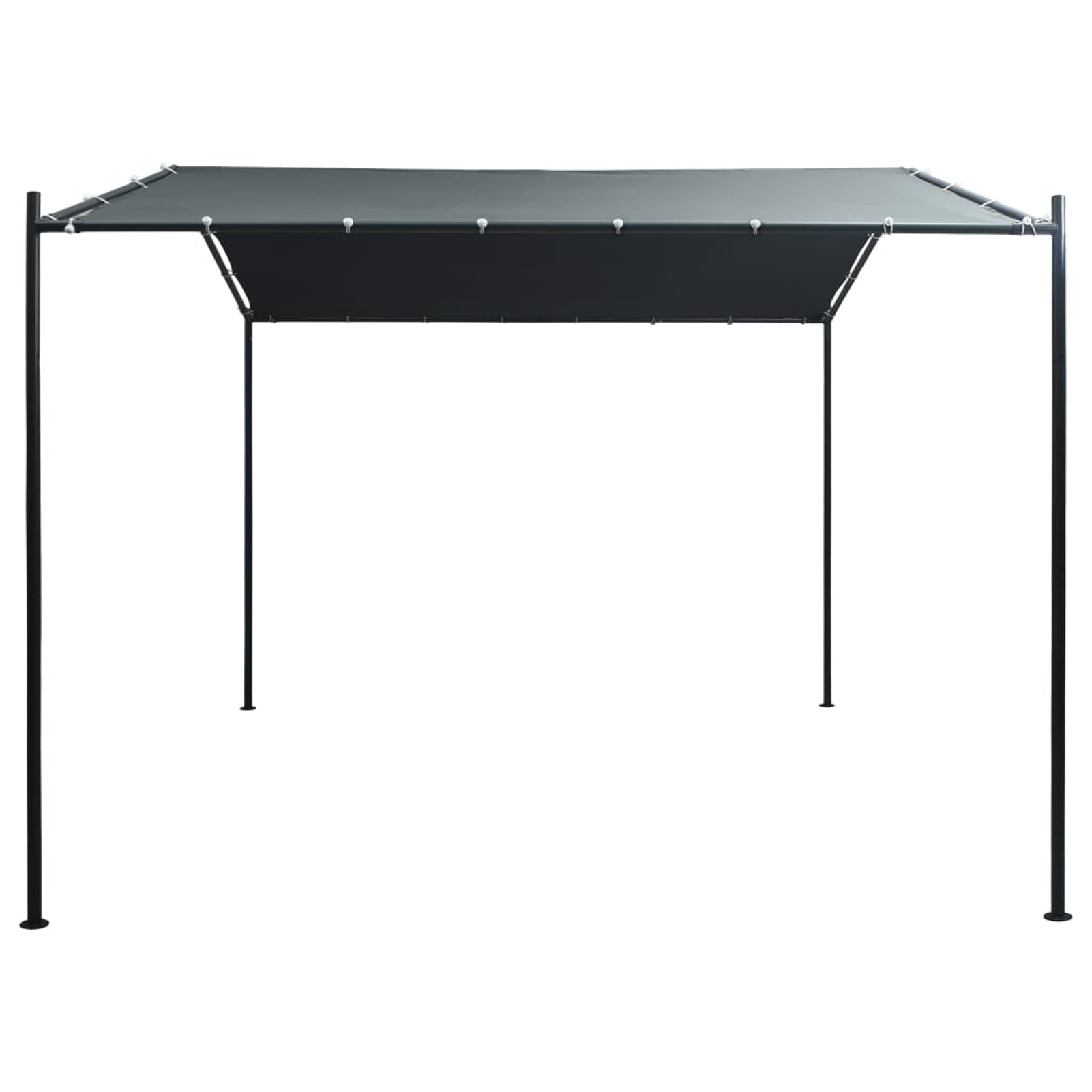 Andoer parcel,Steel Frame Sun Tent Fabric Roof Frame Sun Shade 9.8ft X9.8ft Steel Roof Steel Frame Shade Shelter Patio Party Tent Canopy 9.8ft X9.8ft Waterproof Patio Manual 9.8' X Tent Canopy 8.5'