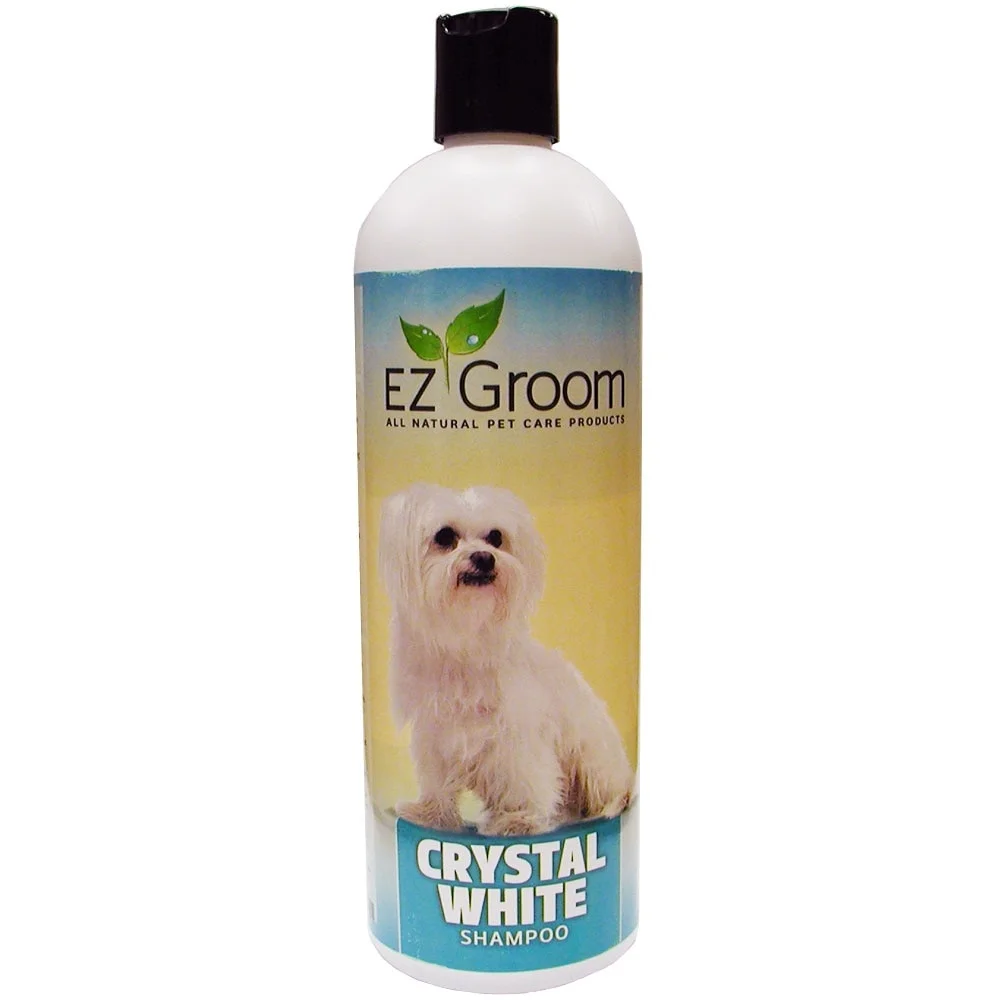 EZ Groom Crystal White Dog Shampoo 16 ounces - Concentrated