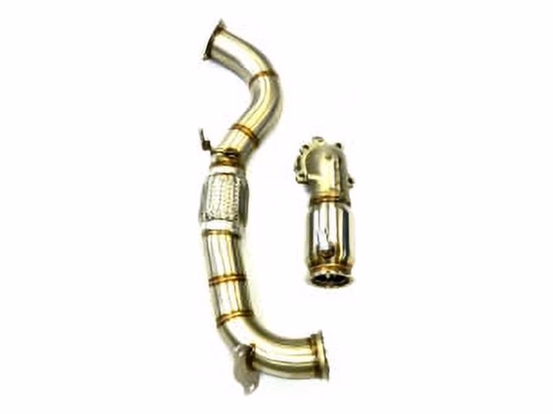 Stainless Resonator Fitment For 2017+ Honda Civic Si 1.5L By Maximizer-HP