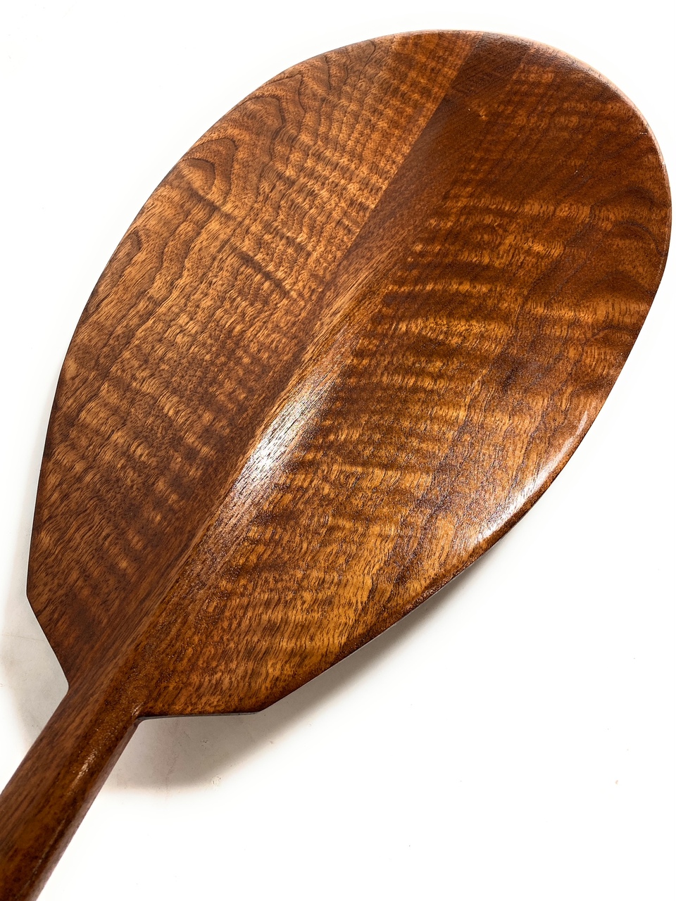 Premium Black Walnut Tiger Curls Outrigger Paddle 60