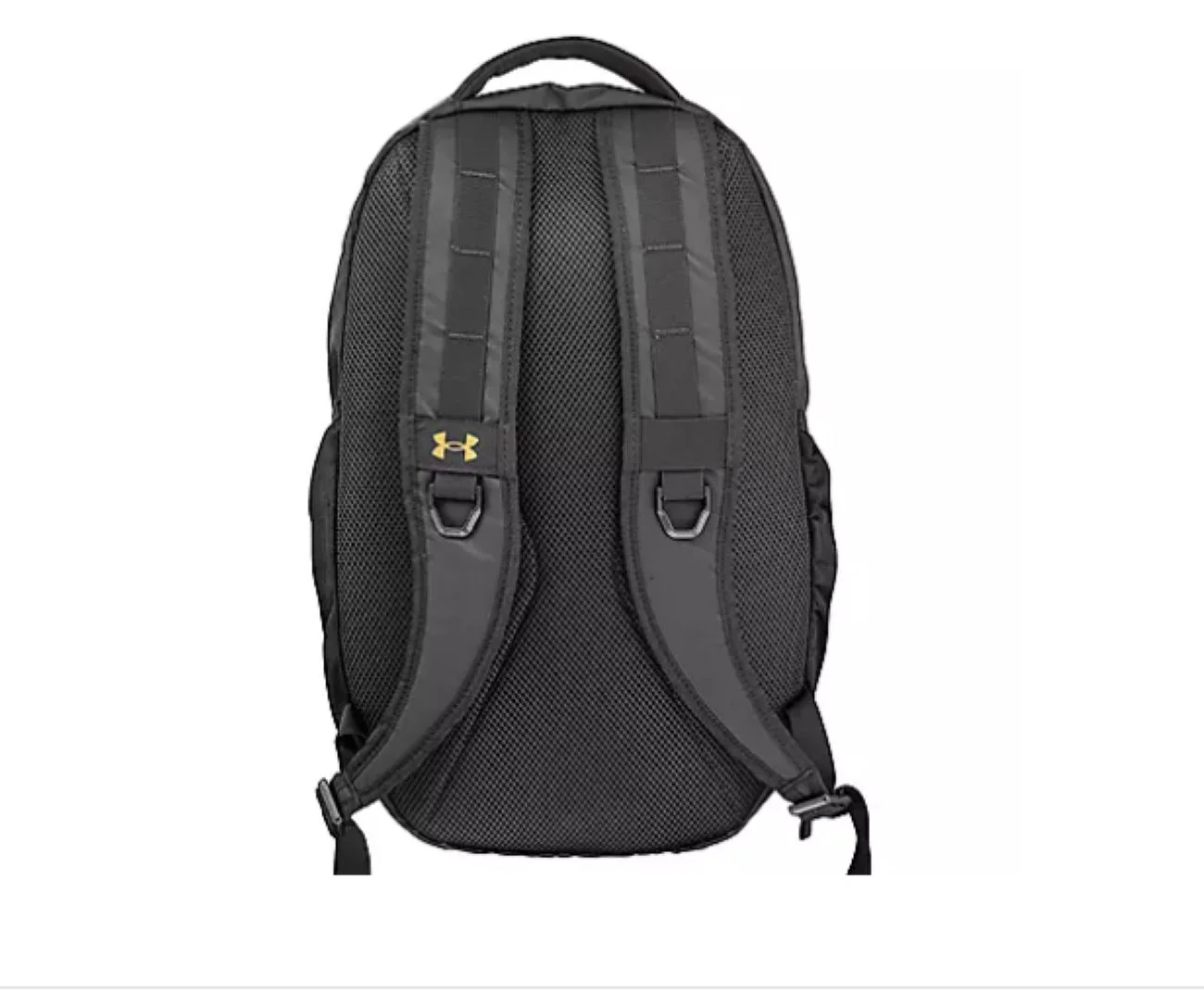 Mens Under Armour Hustle 5.0 Backpack Black/Gold
