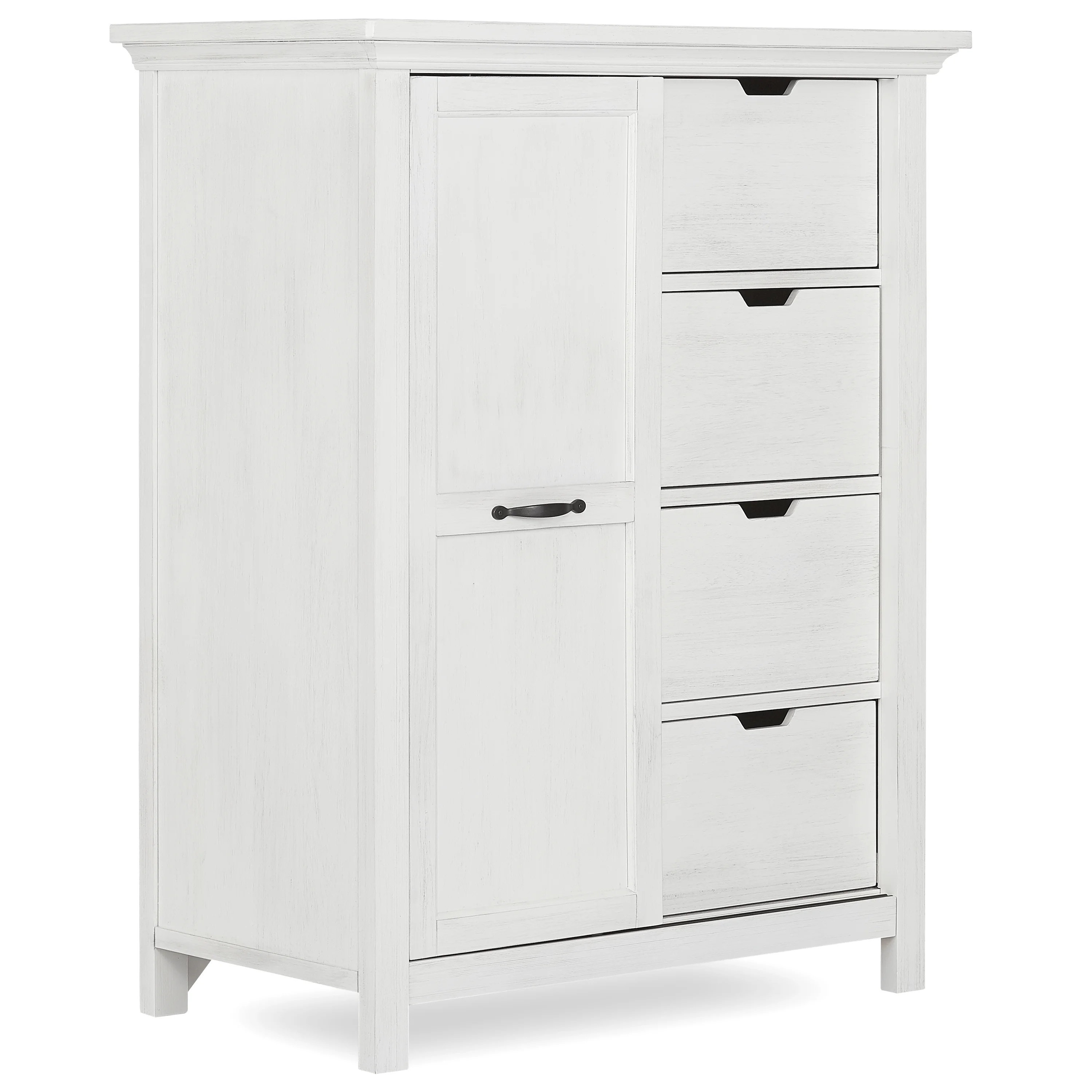 evolur Belmar Tall Chest - Weathered White