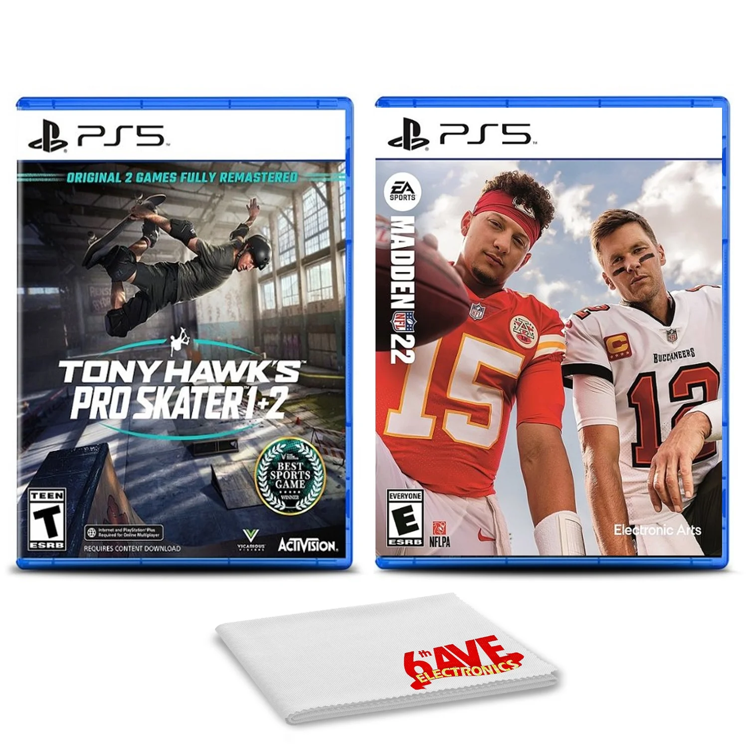 Tony Hawk's Pro Skater 1 and 2 With Madden NFL 22 - Two Games For PS5