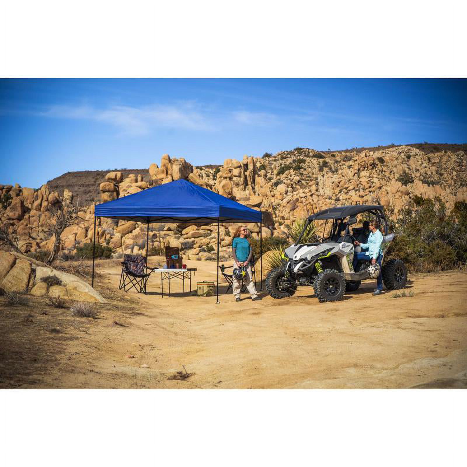 Crown Shade  9.38 x 10 ft. One Touch Polyester Canopy, Blue