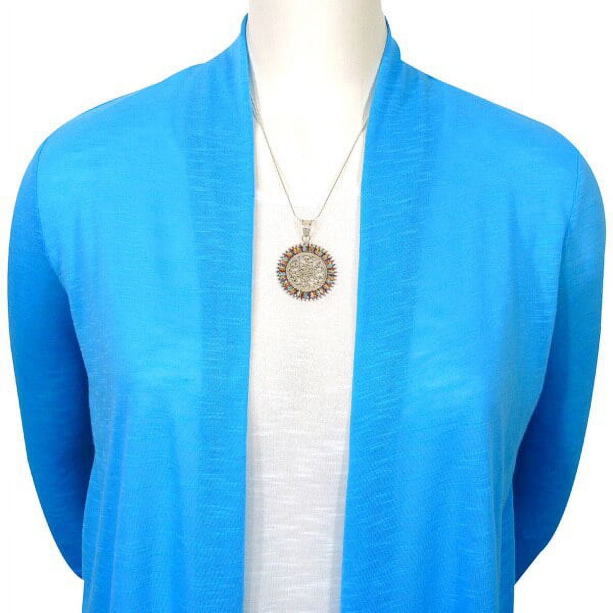 Turquoise Jewelry Necklace Multi-Colors for Women Sterling Silver 925 | Turquoise Network | PN3085-C71-B20