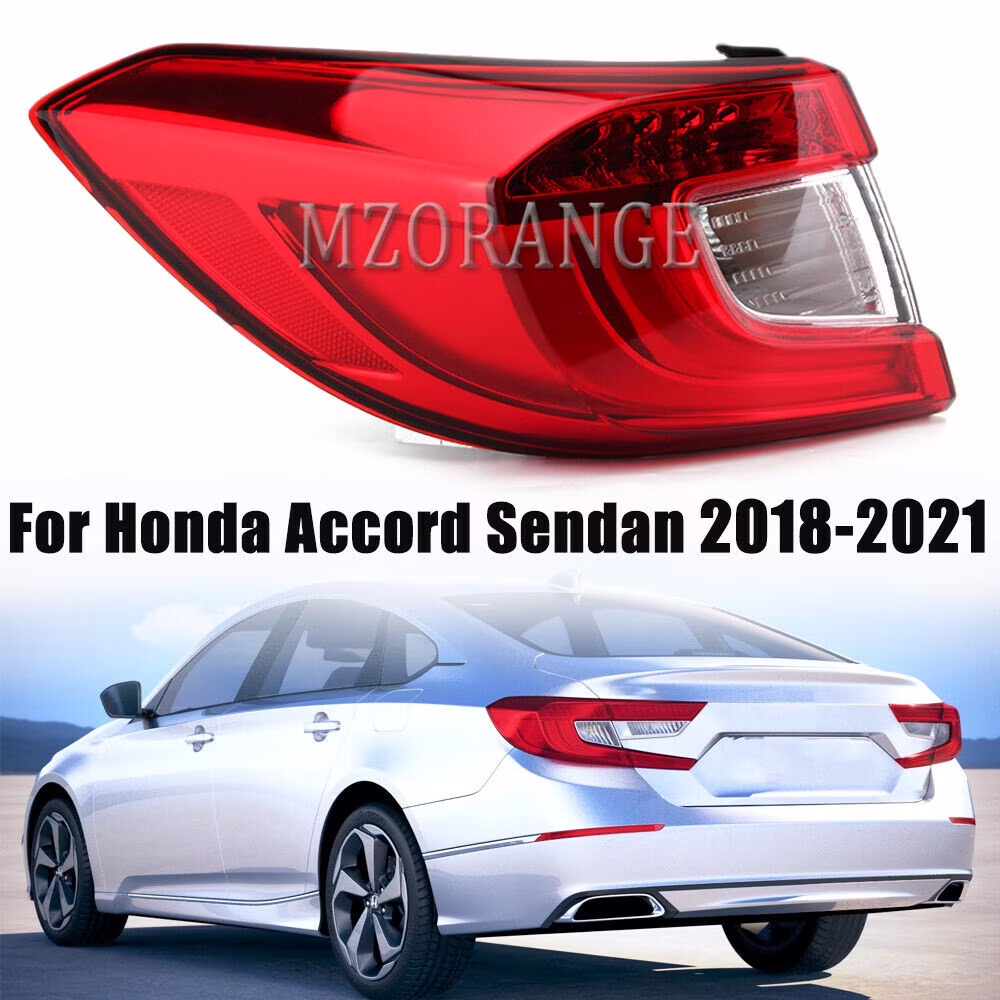 MZORANGE Left Rear Tail Lights For Honda Accord 2018 2019 2020 2021 Driver Side Lamp Brake