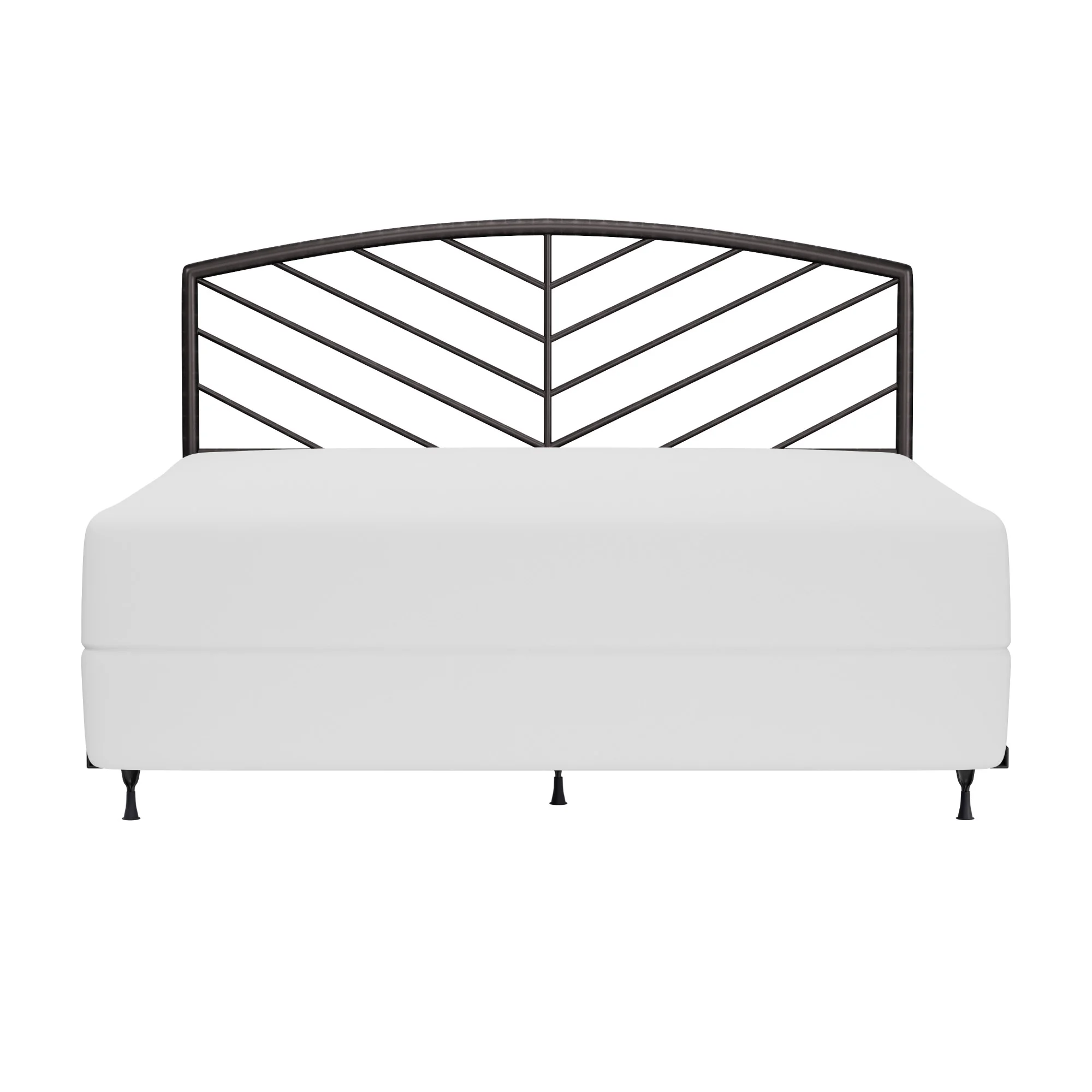 Hillsdale Furniture Essex Gray Bronze Metal King Headboard with Bed Frame